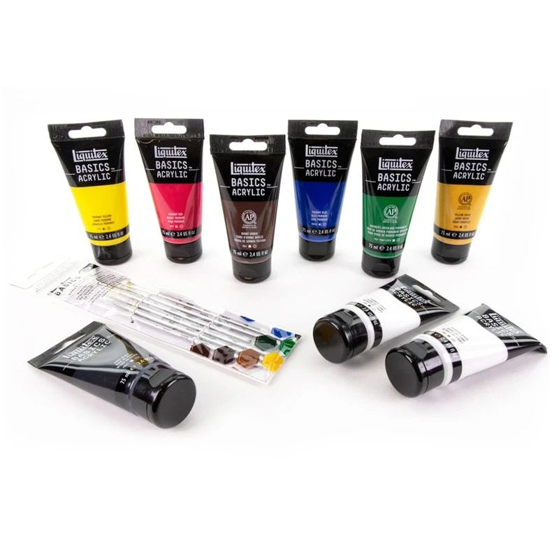 Farby akrylowe Liquitex Basics  zestaw Starter Box 10 elementów 04