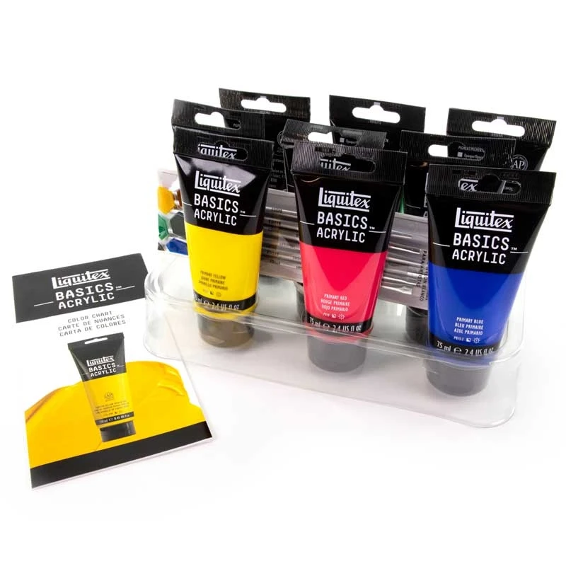 Farby akrylowe Liquitex Basics  zestaw Starter Box 10 elementów 07