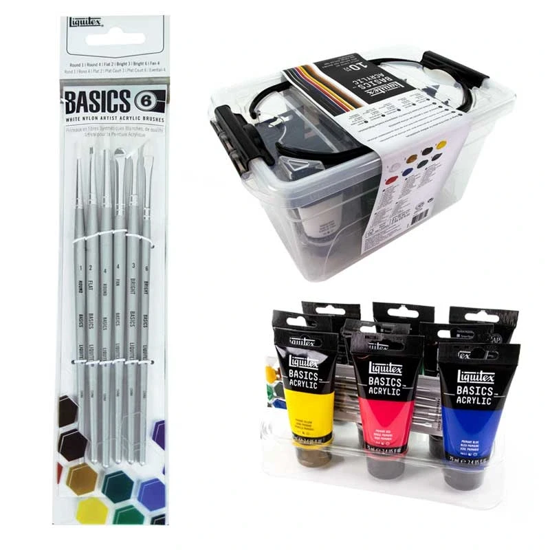 Farby akrylowe Liquitex Basics  zestaw Starter Box 10 elementów 06