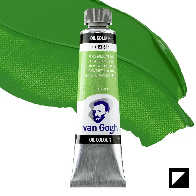 Farba olejna Van Gogh 40 ml - 614 S1 Permanent green medium 01