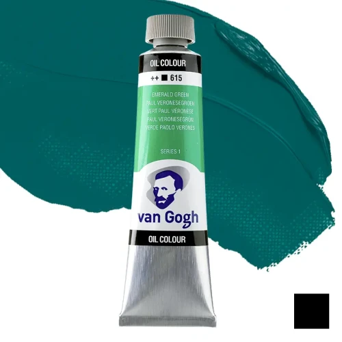Farba olejna Van Gogh 40 ml - 615 S1  Emerald green