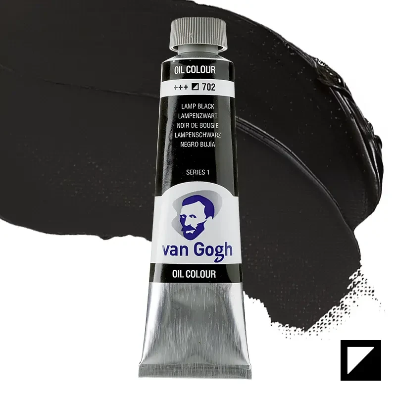 Farba olejna Van Gogh 40 ml - 702 S1 Lamp black 01