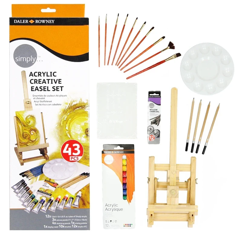 Farby akrylowe Simply Creative Easel Set Rowney 01