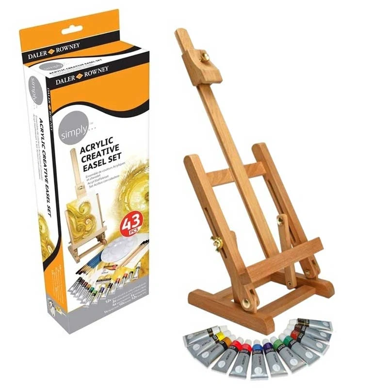 Farby akrylowe Simply Creative Easel Set Rowney 02