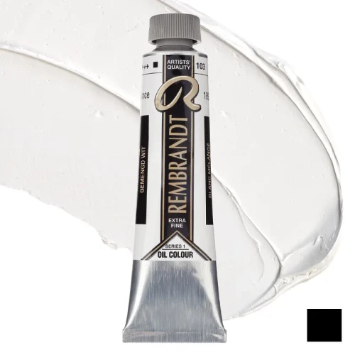 Farba olejna Rembrandt 40 ml - 103 S1 Mixed white
