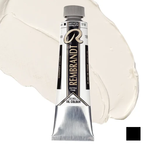Farba olejna Rembrandt 40 ml - 118 S1 Titanium white (linseed oil)
