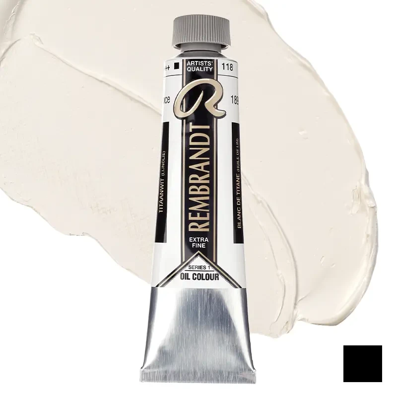 Farba olejna Rembrandt 40 ml - 118 S1 Titanium white (linseed oil) 01