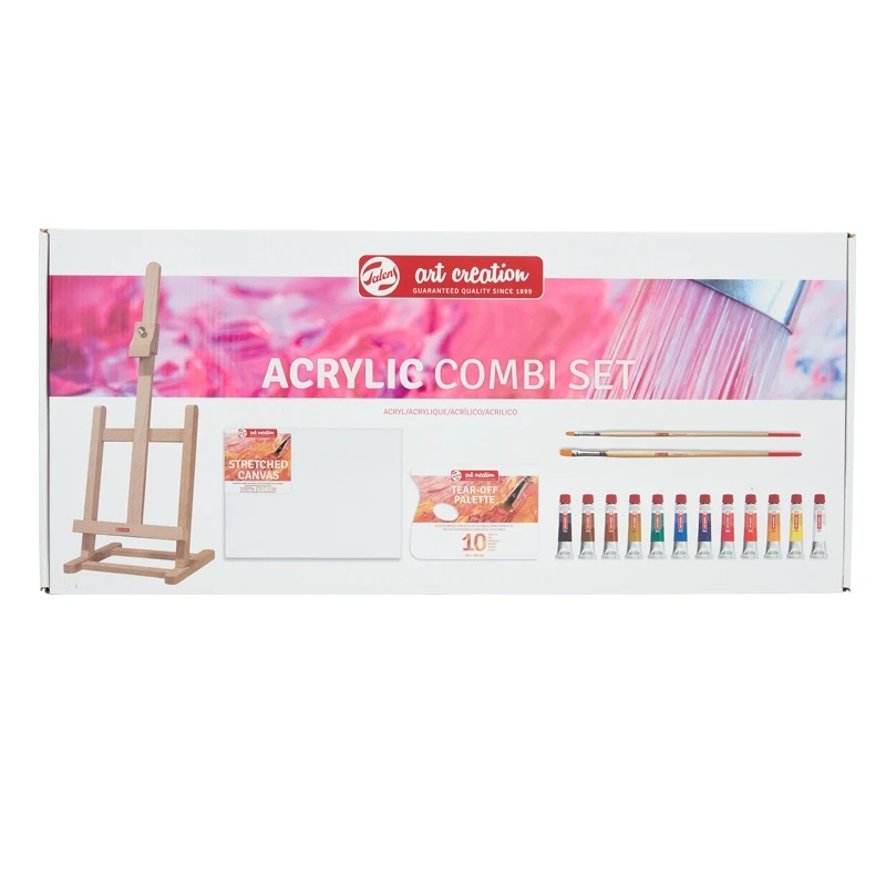 Farby akrylowe Art Creation  zestaw Combi Set 12x12 ml + akcesoria Royal Talens 02