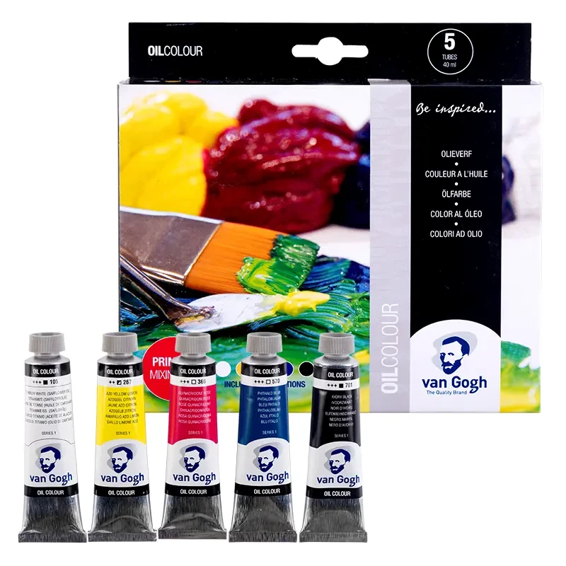 Farby olejne Van Gogh Primary Mixing Set zestaw 5 x 40 ml 01