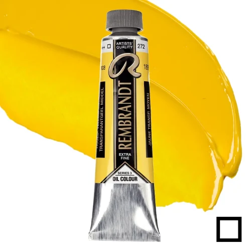 Farba olejna Rembrandt 40 ml - 272 S3 Transparent yellow medium