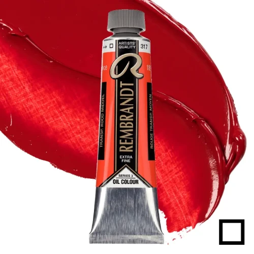 Farba olejna Rembrandt 40 ml - 317 S3 Transparent red medium