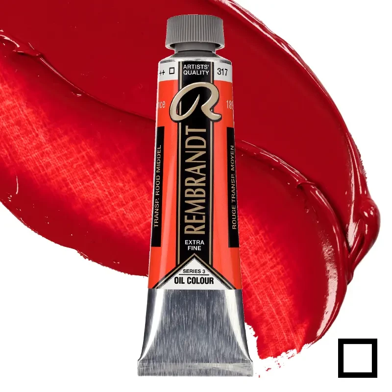 Farba olejna Rembrandt 40 ml - 317 S3 Transparent red medium 01
