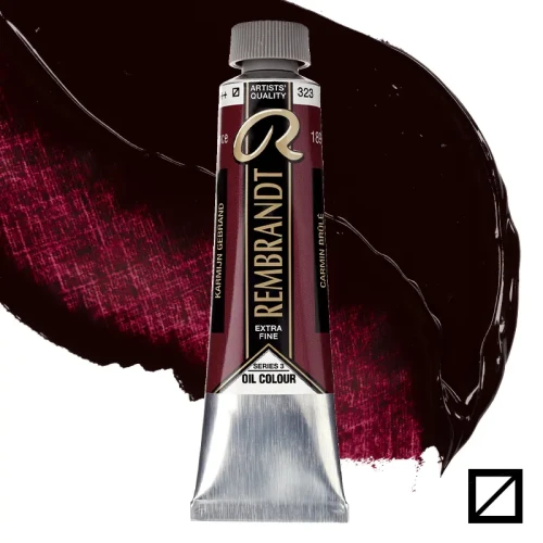 Farba olejna Rembrandt 40 ml - 323  S3 Burnt carmine