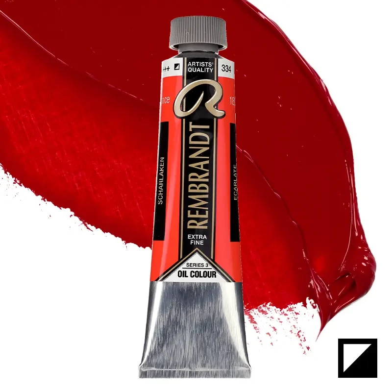 Farba olejna Rembrandt 40 ml - 334 S3 Scarlet 01