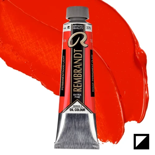 Farba olejna Rembrandt 40 ml - 370 S3 Permanent red light