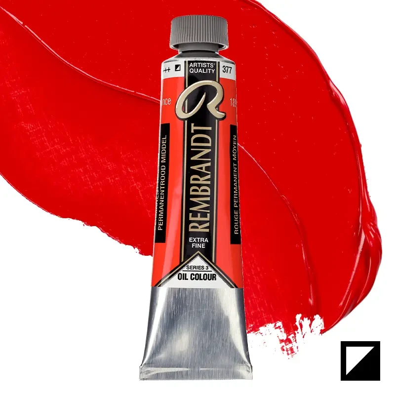 Farba olejna Rembrandt 40 ml - 377 S3 Pernament red medium 01