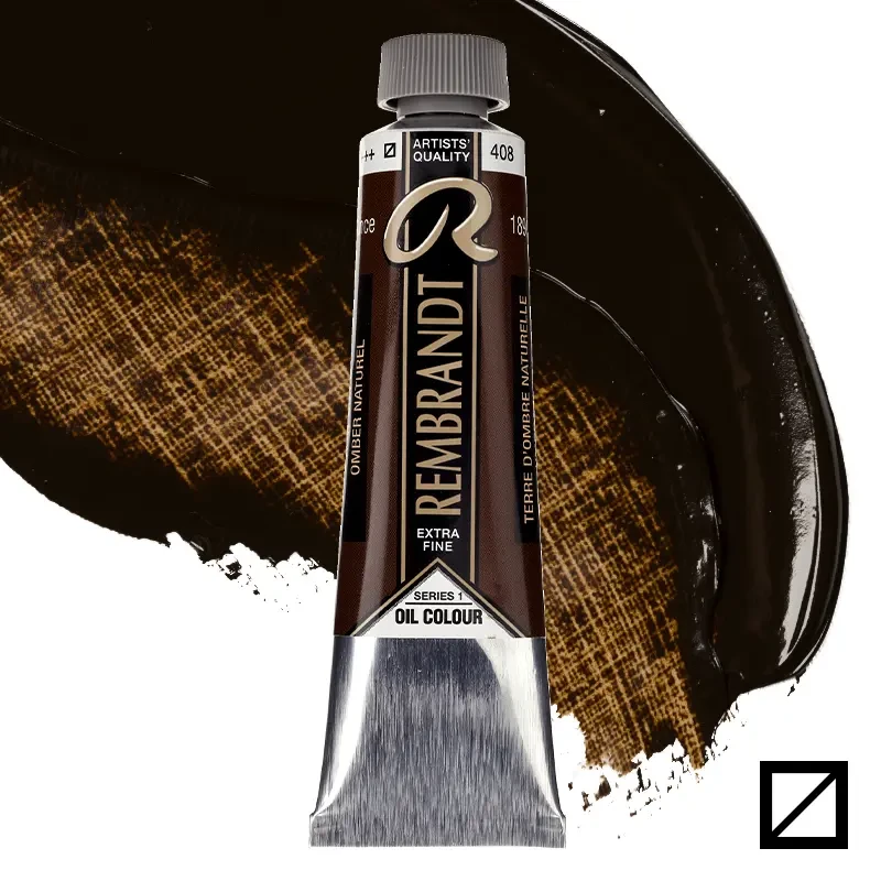 Farba olejna Rembrandt 40 ml - 408 S1 Raw umber 01