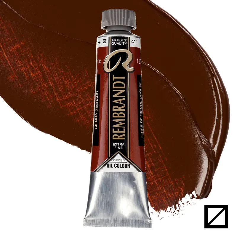 Farba olejna Rembrandt 40 ml - 411 S1 Burnt sienna 01