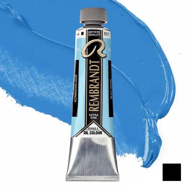 Farba olejna Rembrandt 40 ml - 517 S3 King's blue 01