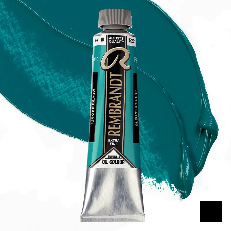 Farba olejna Rembrandt 40 ml - 522 S3 Turquoise blue 01