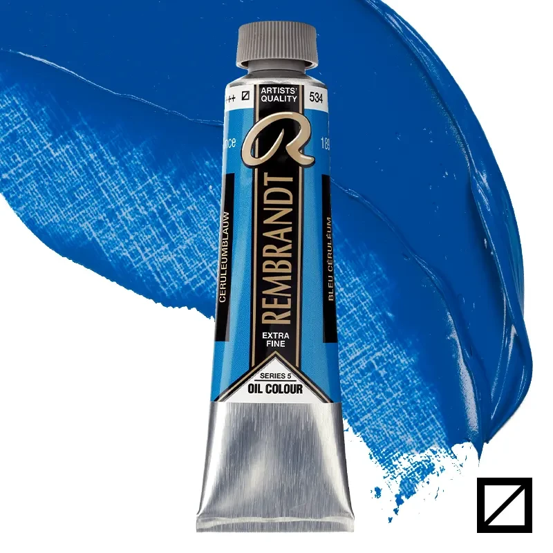 Farba olejna Rembrandt 40 ml - 534 S5 Cerulean blue 01
