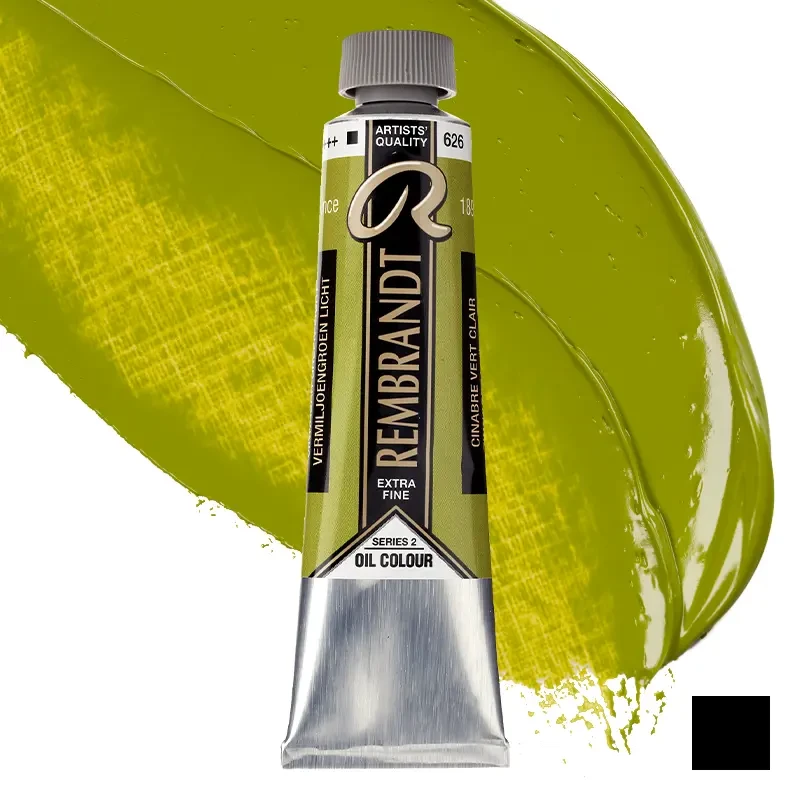 Farba olejna Rembrandt 40 ml - 626 S2 Cinnabar green light 01