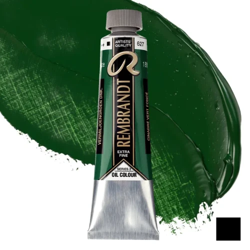 Farba olejna Rembrandt 40 ml - 627 S2 Cinnabar green deep