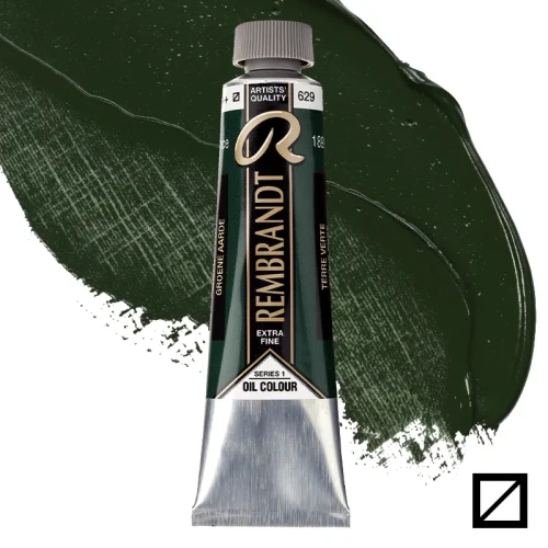 Farba olejna Rembrandt 40 ml - 629 S1 Green earth