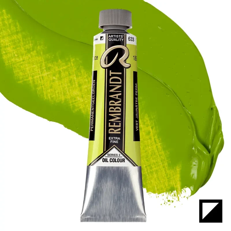 Farba olejna Rembrandt 40 ml - 633 S3 Permanent yellowish green 01