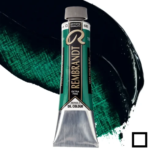 Farba olejna Rembrandt 40 ml - 680 S3 Phthalo green blue