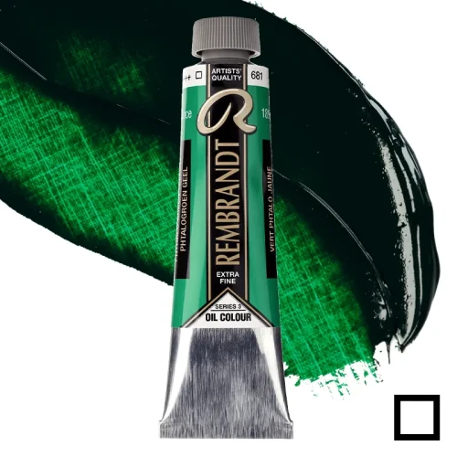 Farba olejna Rembrandt 40 ml - 681 S3 Phthalo green yellow
