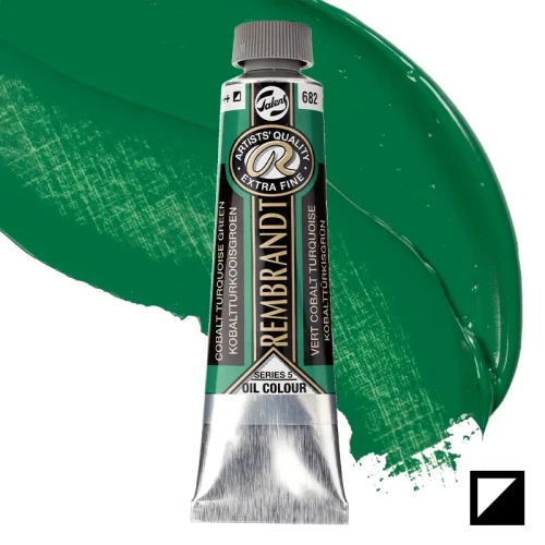 Farba olejna Rembrandt 40 ml - 682 S5 Cobalt turquoise green
