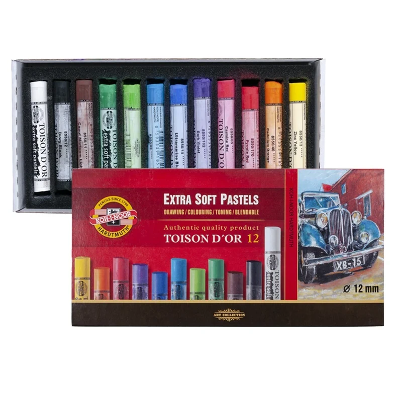 Pastele suche Extra Soft  Koh-i-noor - 12 szt  01