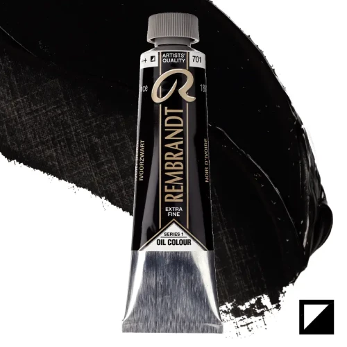 Farba olejna Rembrandt 40 ml - 701 S1 Ivory black