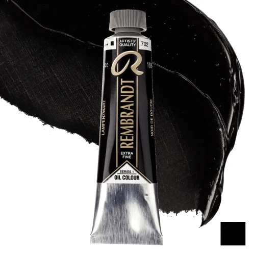 Farba olejna Rembrandt 40 ml - 702 S1 Lamp black