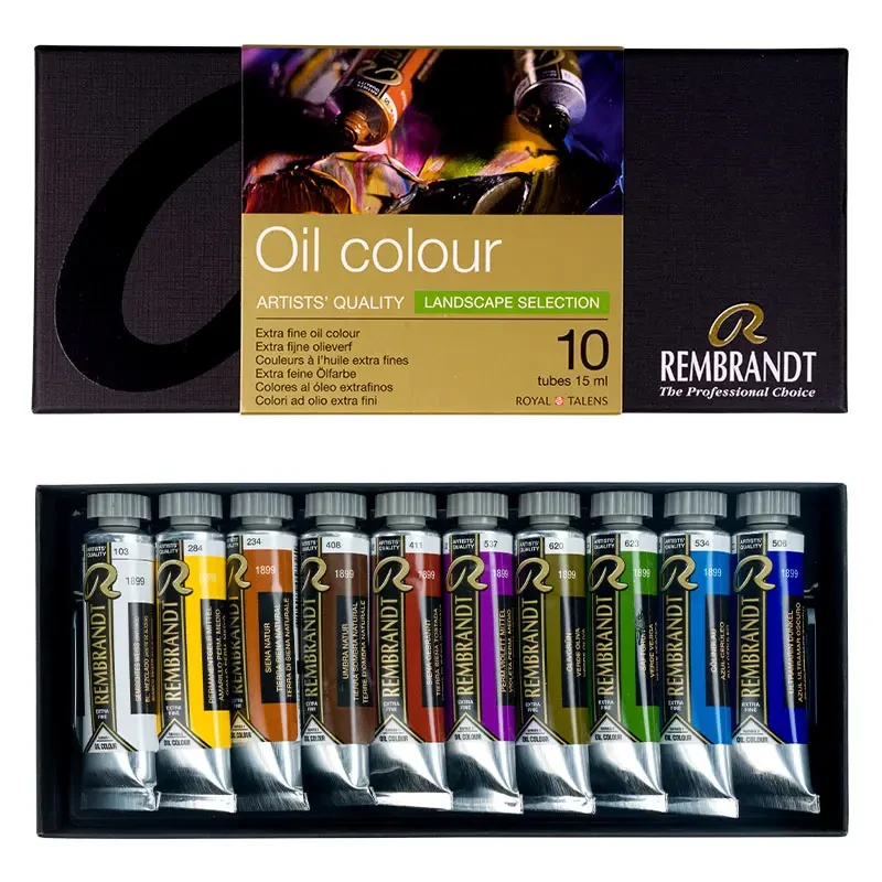 Farby olejne Rembrandt zestaw 10 szt. x 15 ml - Landscape  01