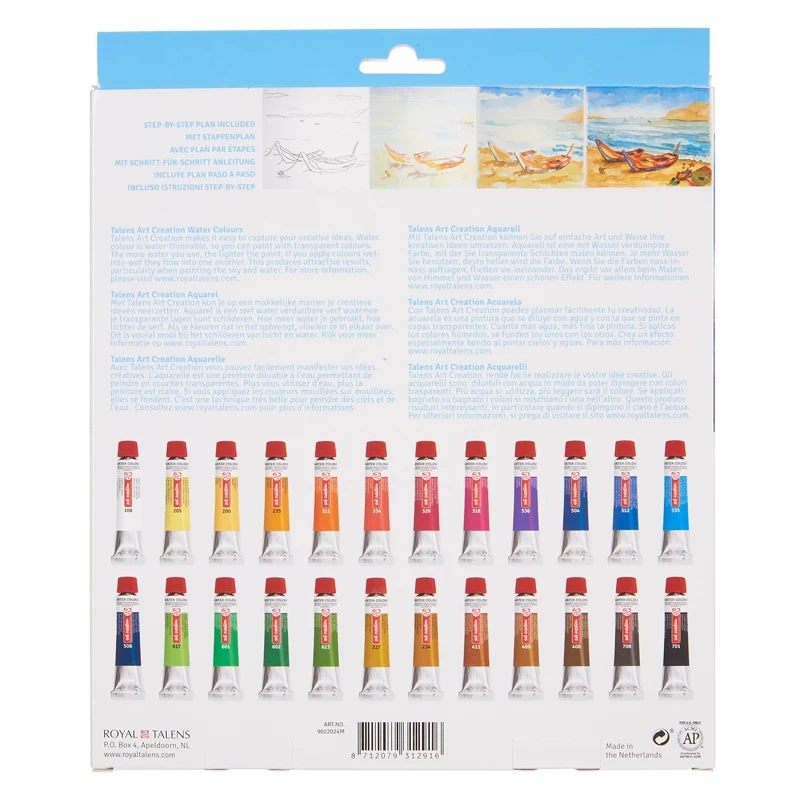 Zestaw farb akwarelowych Art Creation Talens 24 x 12 ml 06