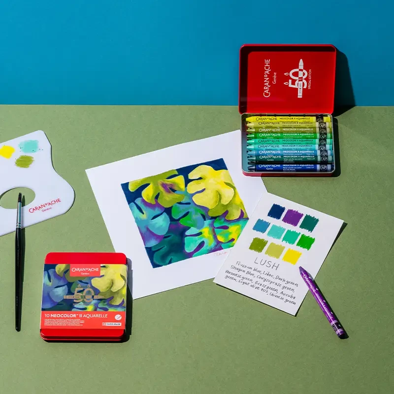 Pastele akwarelowe Caran d'Ache Neocolor II Aquarelle 10 szt. Lush 02