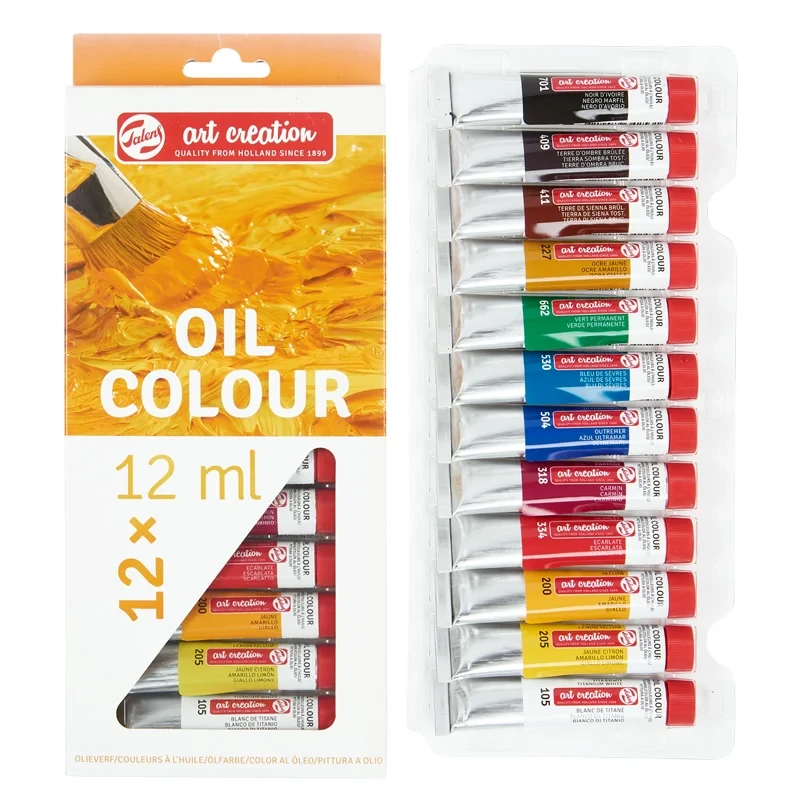 Zestaw farb olejnych Art Creation Combi Set Talens  - 12 x 12 ml + akcesoria 05