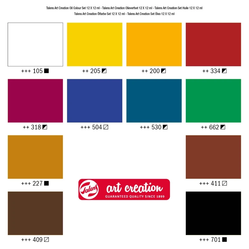 Zestaw farb olejnych Art Creation Talens - 12 x 12 ml 03