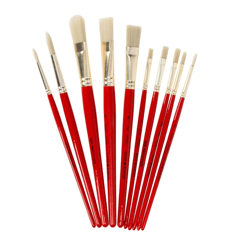 Pędzle syntetyczne Daler Rowney zestaw Oil Brushes - 10 szt. 04