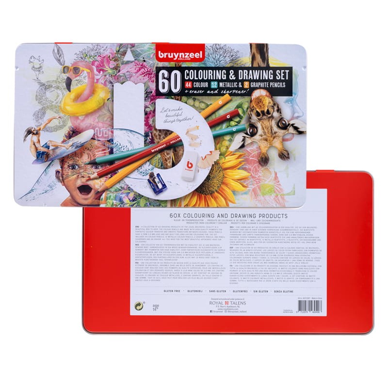 Kredki Bruynzeel Colouring & Drawing zestaw Creative Artists - 60 elementów  07
