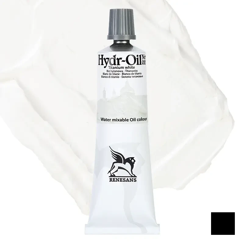 Farba olejna wodorozcieńczalna Hydr-Oil Renesans 60 ml - 02 Biel tytanowa 01