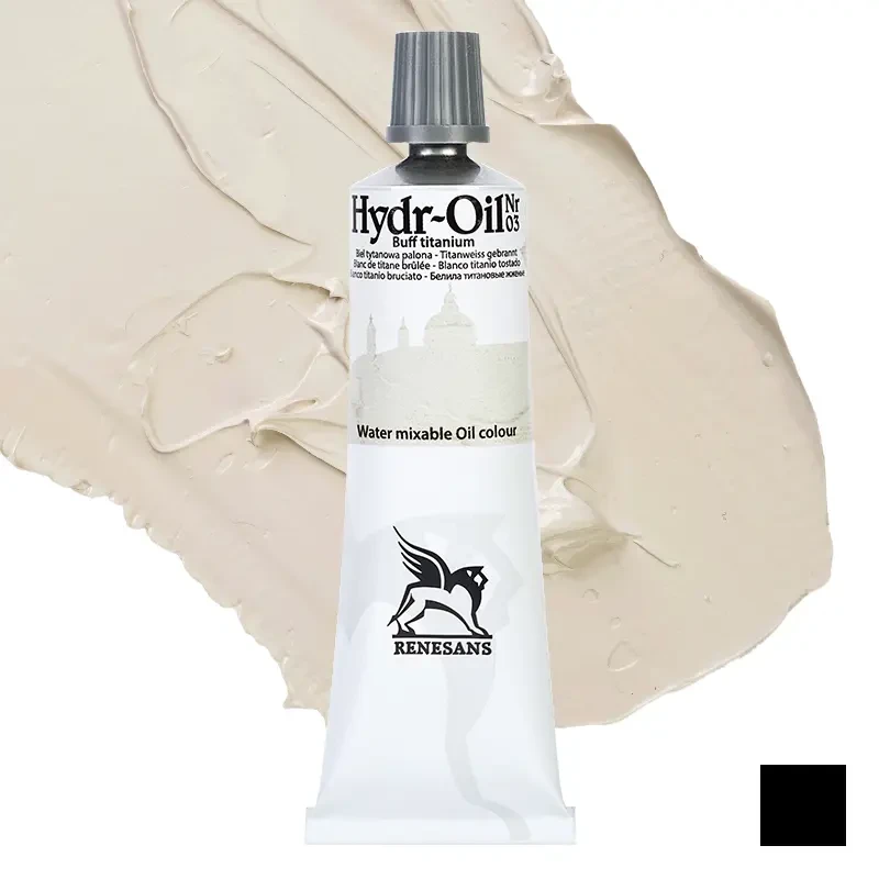 Farba olejna wodorozcieńczalna Hydr-Oil Renesans 60 ml - 03 Biel tytanowa palona 01