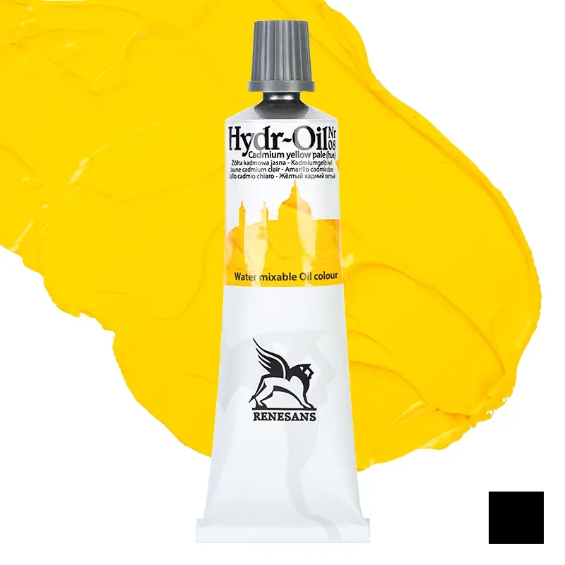Farba olejna wodorozcieńczalna Hydr-Oil Renesans 60 ml - 08 Żółta kadmowa jasna 01