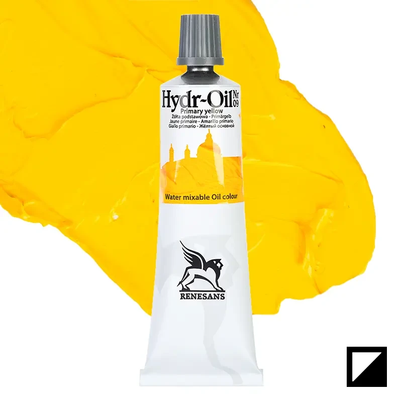 Farba olejna wodorozcieńczalna Hydr-Oil Renesans 60 ml - 09 Żółta podstawowa 01