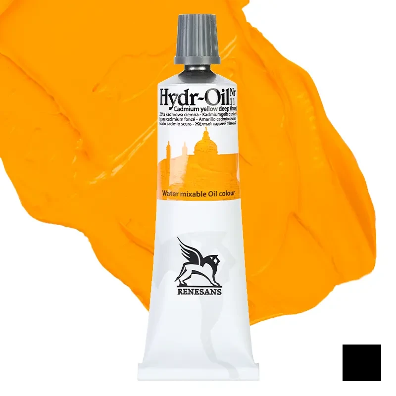 Farba olejna wodorozcieńczalna Hydr-Oil Renesans 60 ml - 11 Żółta kadmowa ciemna 01