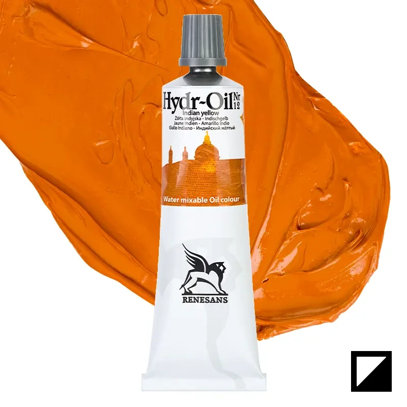 Farba olejna wodorozcieńczalna Hydr-Oil Renesans 60 ml - 12 Żółta indyjska 01