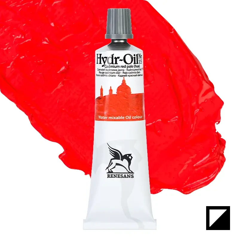 Farba olejna wodorozcieńczalna Hydr-Oil Renesans 60 ml - 15 Czerwień kadmowa jasna 01