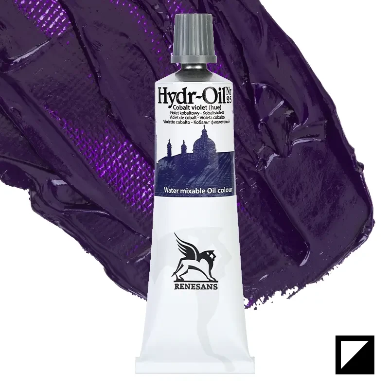 Farba olejna wodorozcieńczalna Hydr-Oil Renesans 60 ml - 25 Fiolet kobaltowy 01